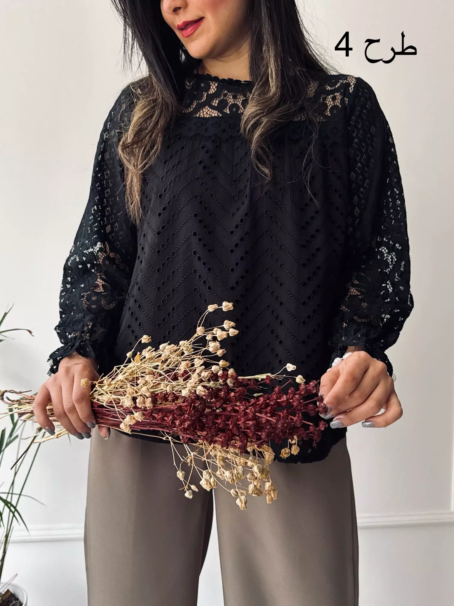 شومیز خامه دوزی گلسا